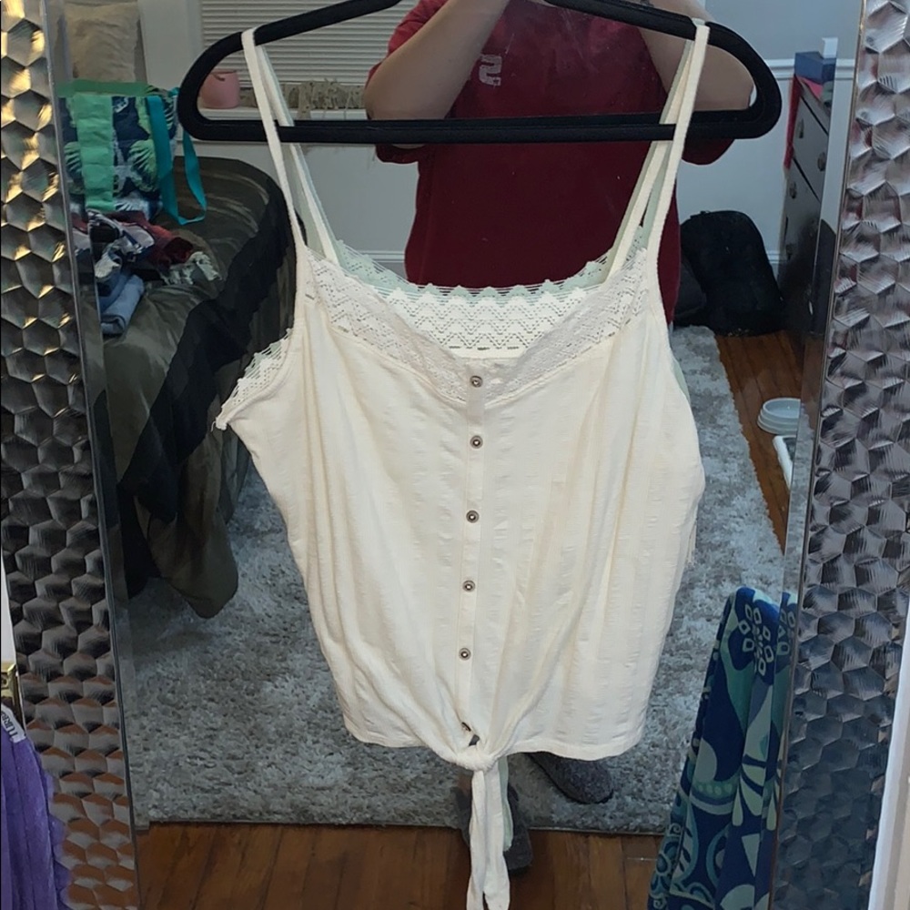 Cream tank top